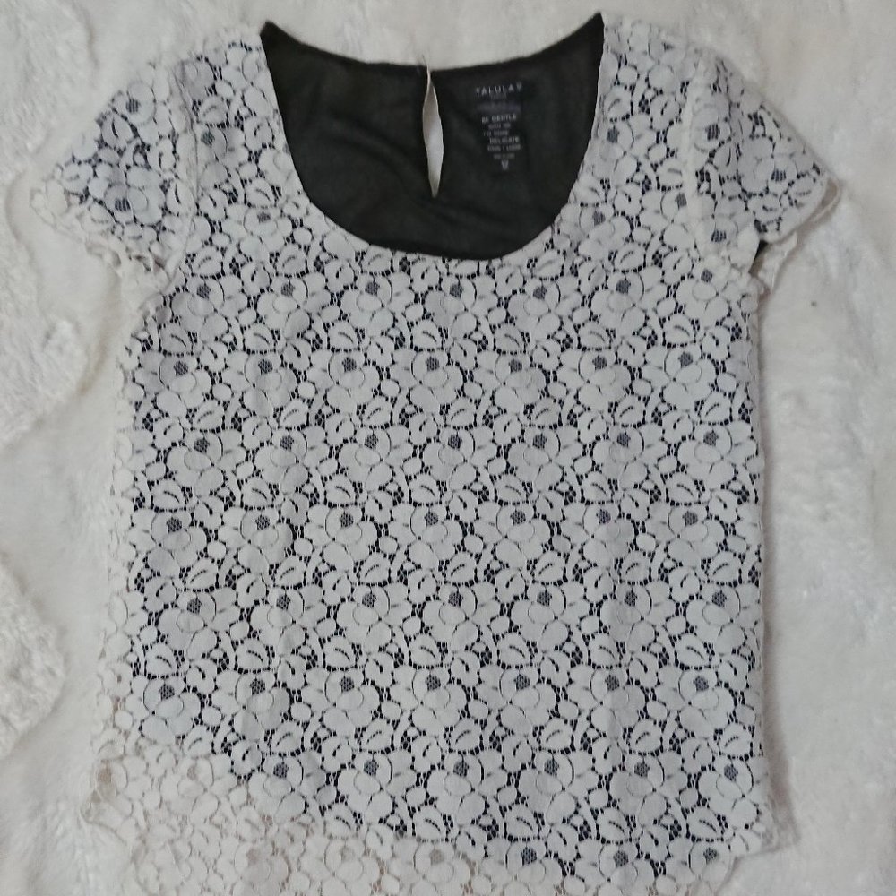Gorgeous Talula top with black underlay, XSmall